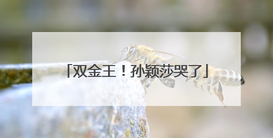 双金王！孙颖莎哭了
