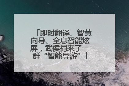 即时翻译、智慧向导、全息智能炫屏，武侯祠来了一群“智能导游”