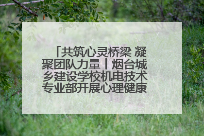 共筑心灵桥梁 凝聚团队力量丨烟台城乡建设学校机电技术专业部开展心理健康讲座及团辅活动