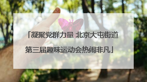 凝聚党群力量 北京大屯街道第三届趣味运动会热闹非凡
