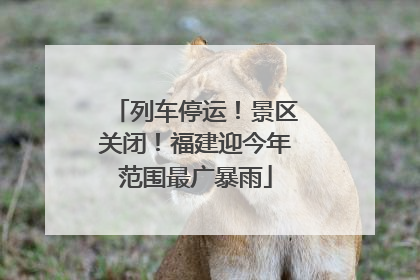 列车停运！景区关闭！福建迎今年范围最广暴雨