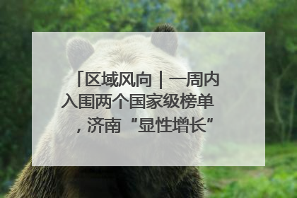 区域风向｜一周内入围两个国家级榜单，济南“显性增长”刷新城市影响力