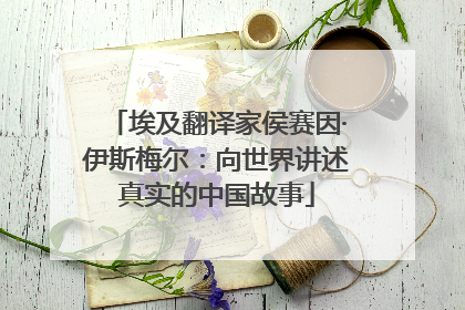 埃及翻译家侯赛因·伊斯梅尔：向世界讲述真实的中国故事