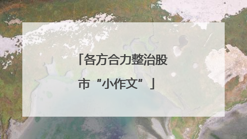各方合力整治股市“小作文”