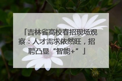 吉林省高校春招现场观察：人才需求依然旺，招聘凸显“智能+”