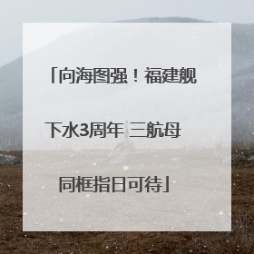 向海图强！福建舰下水3周年 三航母同框指日可待