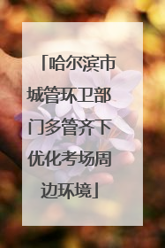 哈尔滨市城管环卫部门多管齐下优化考场周边环境