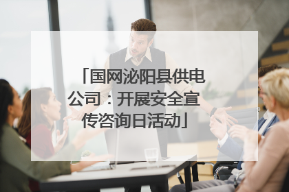 国网泌阳县供电公司：开展安全宣传咨询日活动