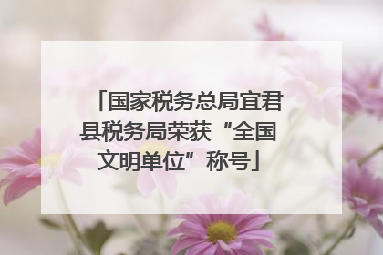 国家税务总局宜君县税务局荣获“全国文明单位”称号