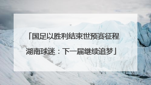 国足以胜利结束世预赛征程 湖南球迷：下一届继续追梦