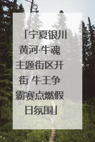 宁夏银川黄河·牛魂主题街区开街 牛王争霸赛点燃假日氛围