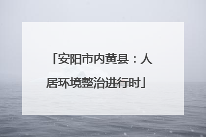 安阳市内黄县：人居环境整治进行时