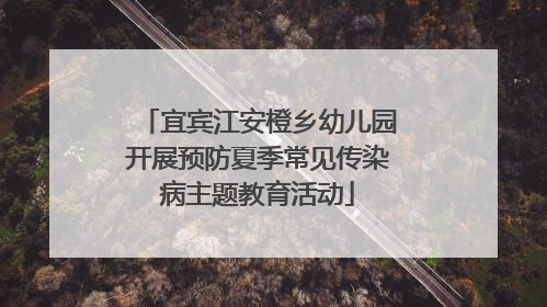 宜宾江安橙乡幼儿园开展预防夏季常见传染病主题教育活动