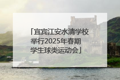 宜宾江安水清学校举行2025年春期学生球类运动会