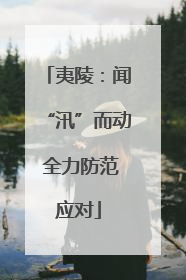 夷陵：闻“汛”而动 全力防范应对