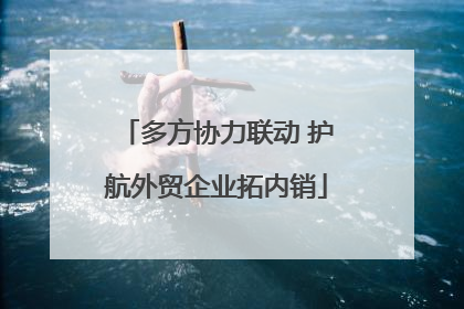 多方协力联动 护航外贸企业拓内销