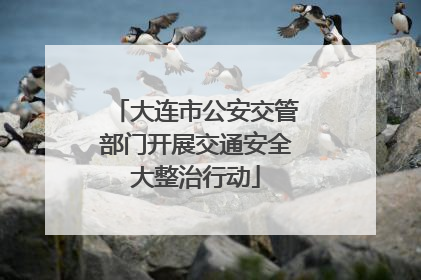 大连市公安交管部门开展交通安全大整治行动