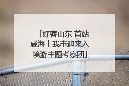 好客山东 首站威海丨我市迎来入境游主题考察团