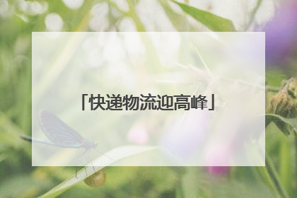 快递物流迎高峰
