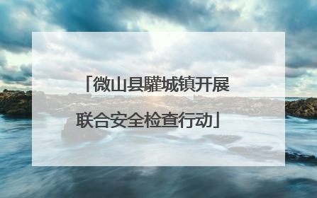 微山县驩城镇开展联合安全检查行动