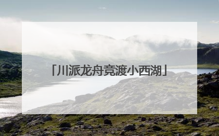 川派龙舟竞渡小西湖