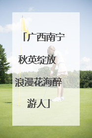 广西南宁秋英绽放 浪漫花海醉游人