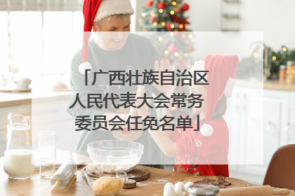 广西壮族自治区人民代表大会常务委员会任免名单