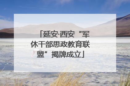 延安·西安“军休干部思政教育联盟”揭牌成立