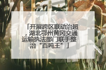 开展跨区联动治超，湖北鄂州黄冈交通运输执法部门联手整治“百吨王”