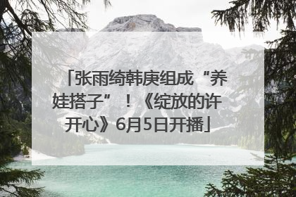 张雨绮韩庚组成“养娃搭子”！《绽放的许开心》6月5日开播
