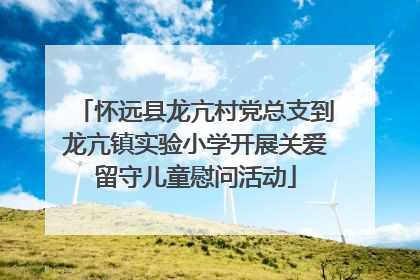 怀远县龙亢村党总支到龙亢镇实验小学开展关爱留守儿童慰问活动