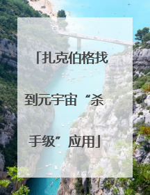扎克伯格找到元宇宙“杀手级”应用