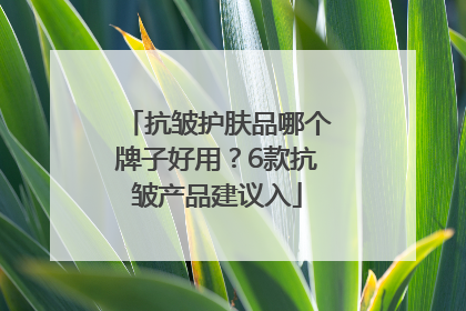 抗皱护肤品哪个牌子好用？6款抗皱产品建议入
