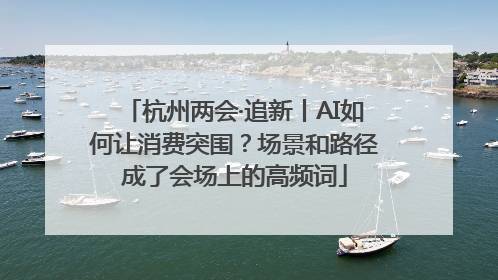 杭州两会·追新丨AI如何让消费突围？场景和路径成了会场上的高频词