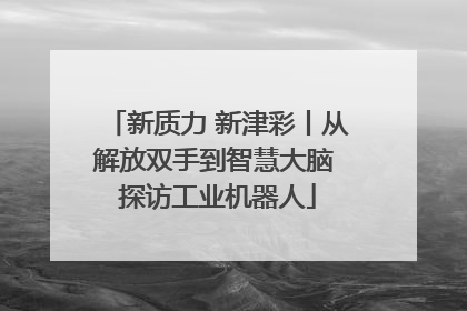 新质力 新津彩丨从解放双手到智慧大脑 探访工业机器人