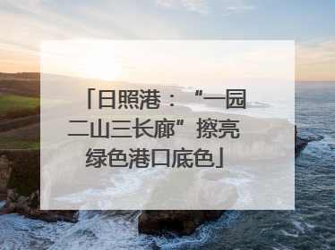 日照港：“一园二山三长廊”擦亮绿色港口底色