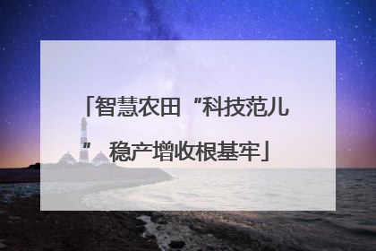 智慧农田“科技范儿” 稳产增收根基牢