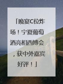 晚宴C位炸场！宁夏葡萄酒亮相西博会，获中外嘉宾好评！