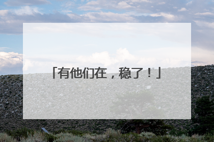 有他们在，稳了！