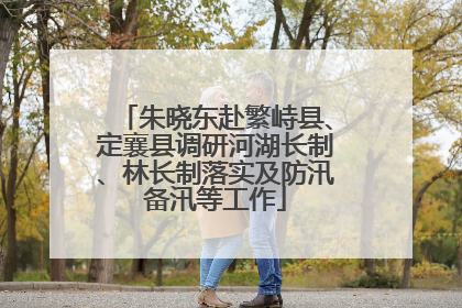 朱晓东赴繁峙县、定襄县调研河湖长制、林长制落实及防汛备汛等工作