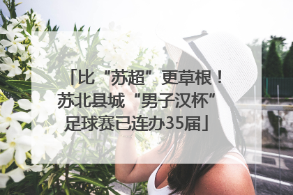 比“苏超”更草根！苏北县城“男子汉杯”足球赛已连办35届