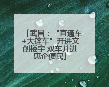 武昌：“直通车+大篷车”开进文创楼宇 双车并进惠企便民