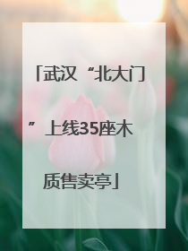 武汉“北大门”上线35座木质售卖亭