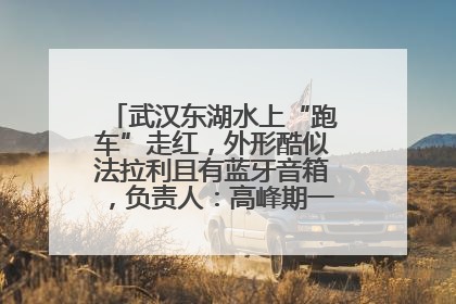 武汉东湖水上“跑车”走红，外形酷似法拉利且有蓝牙音箱，负责人：高峰期一两百人排队