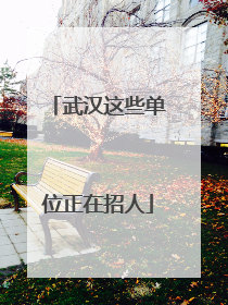 武汉这些单位正在招人