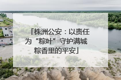 株洲公安：以责任为“粽叶”守护满城粽香里的平安
