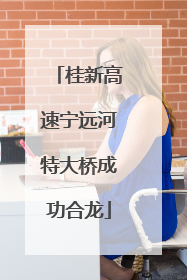 桂新高速宁远河特大桥成功合龙