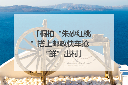 桐柏“朱砂红桃”搭上邮政快车抢“鲜”出村