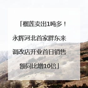 榴莲卖出1吨多！永辉河北首家胖东来调改店开业首日销售额同比增10倍