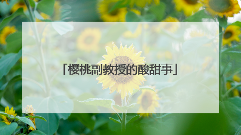 樱桃副教授的酸甜事